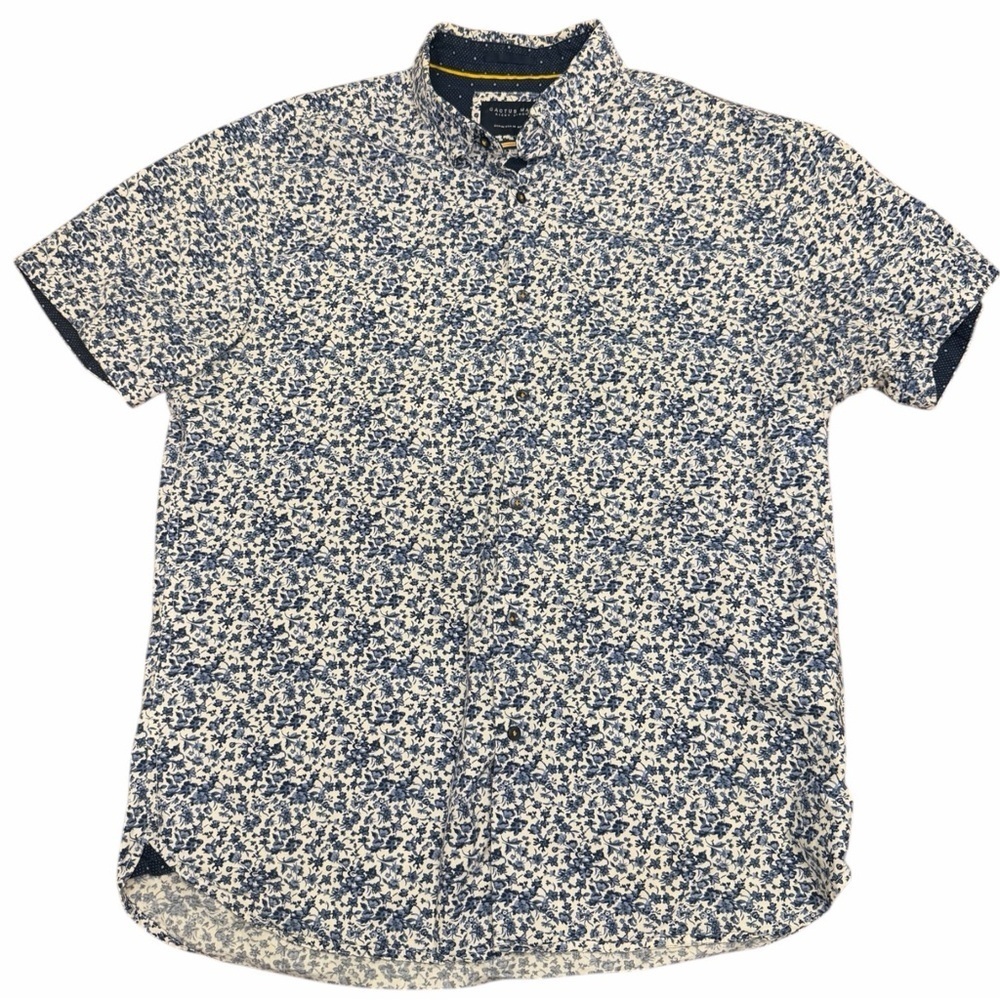 Cactus Man Ricky Singh Floral Button Down Shirt Cotton Size Medium